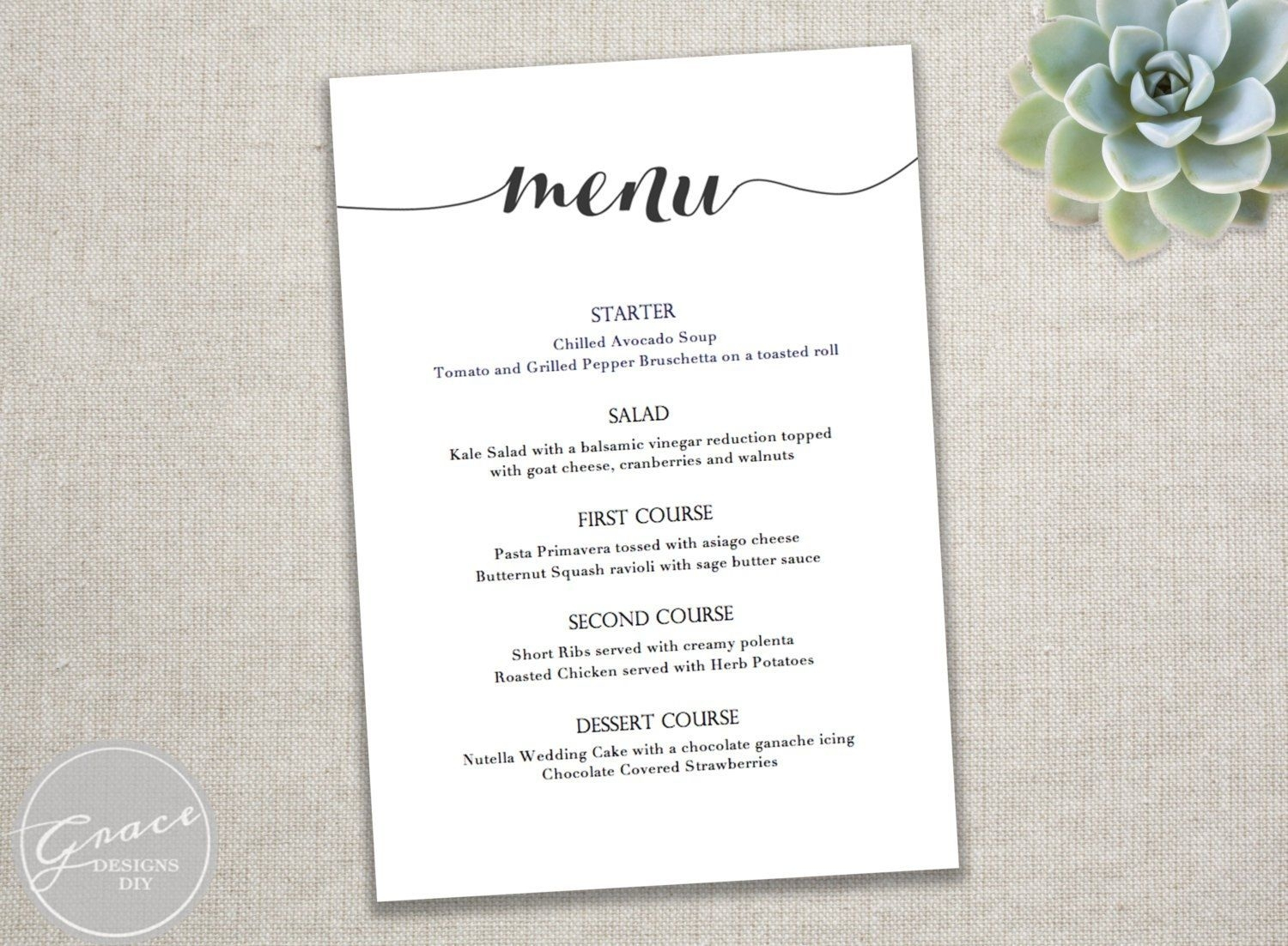 001 Dinner Party Menu Template Templates Filename Infoe Link - Free Printable Dinner Party Menu Template