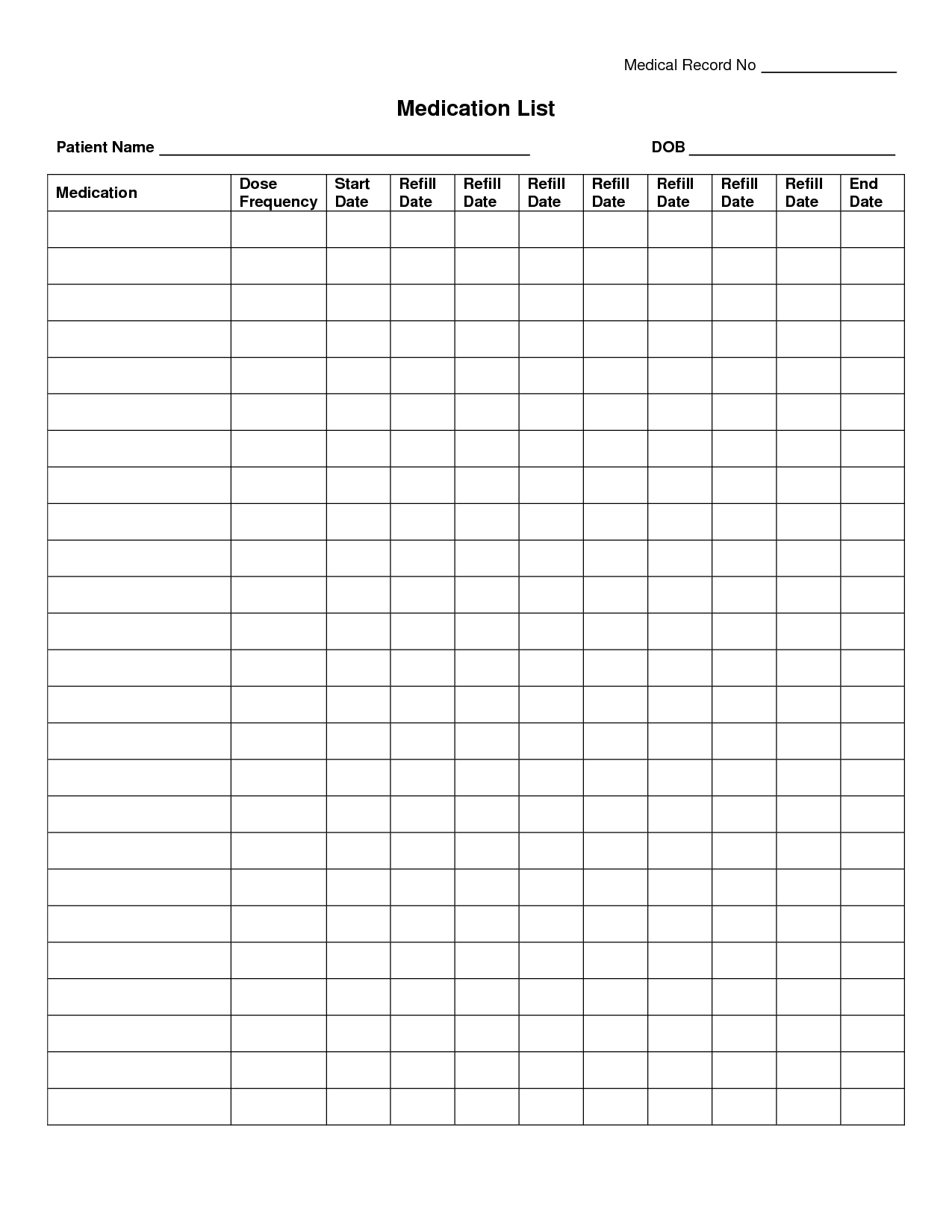 002 Template Ideas Free Printable Medication List ~ Ulyssesroom - Free Printable Medication List