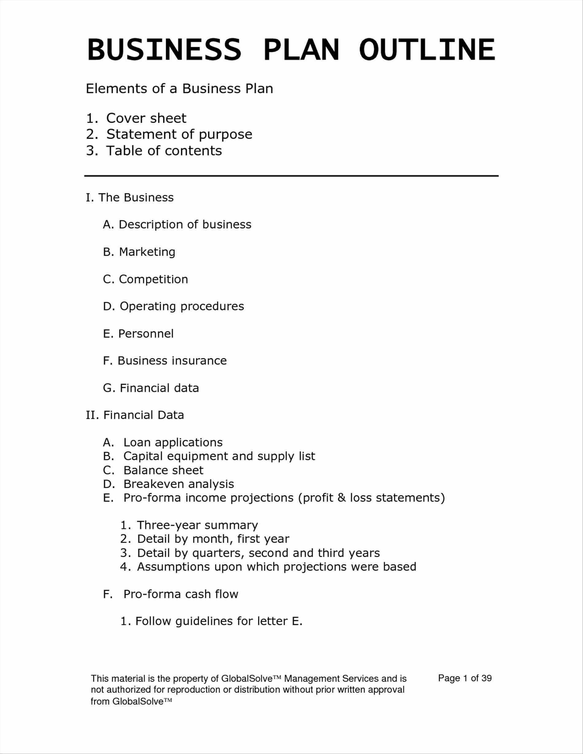 003 Plan Template Free Printable Business Templates ~ Tinypetition - Free Printable Simple Business Plan Template