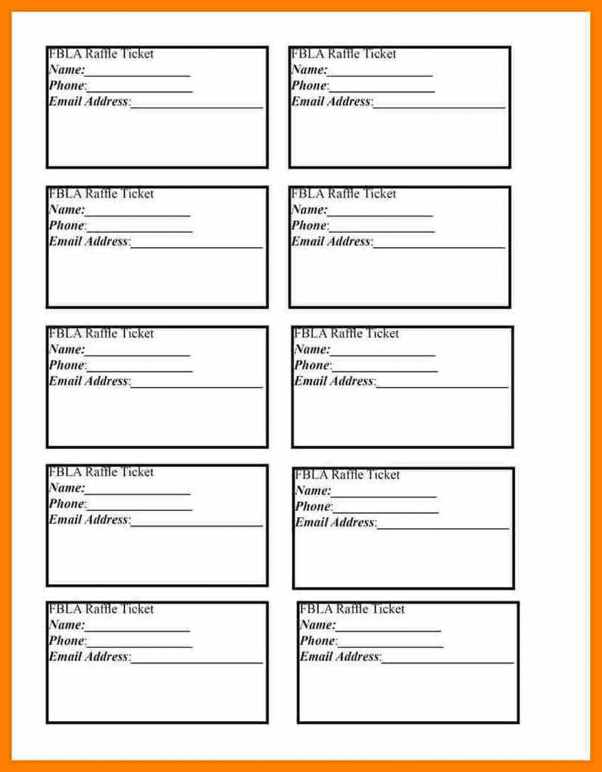 006 Free Printable Raffle Ticket Template Templates Rare Excel - Free Printable Raffle Ticket Template