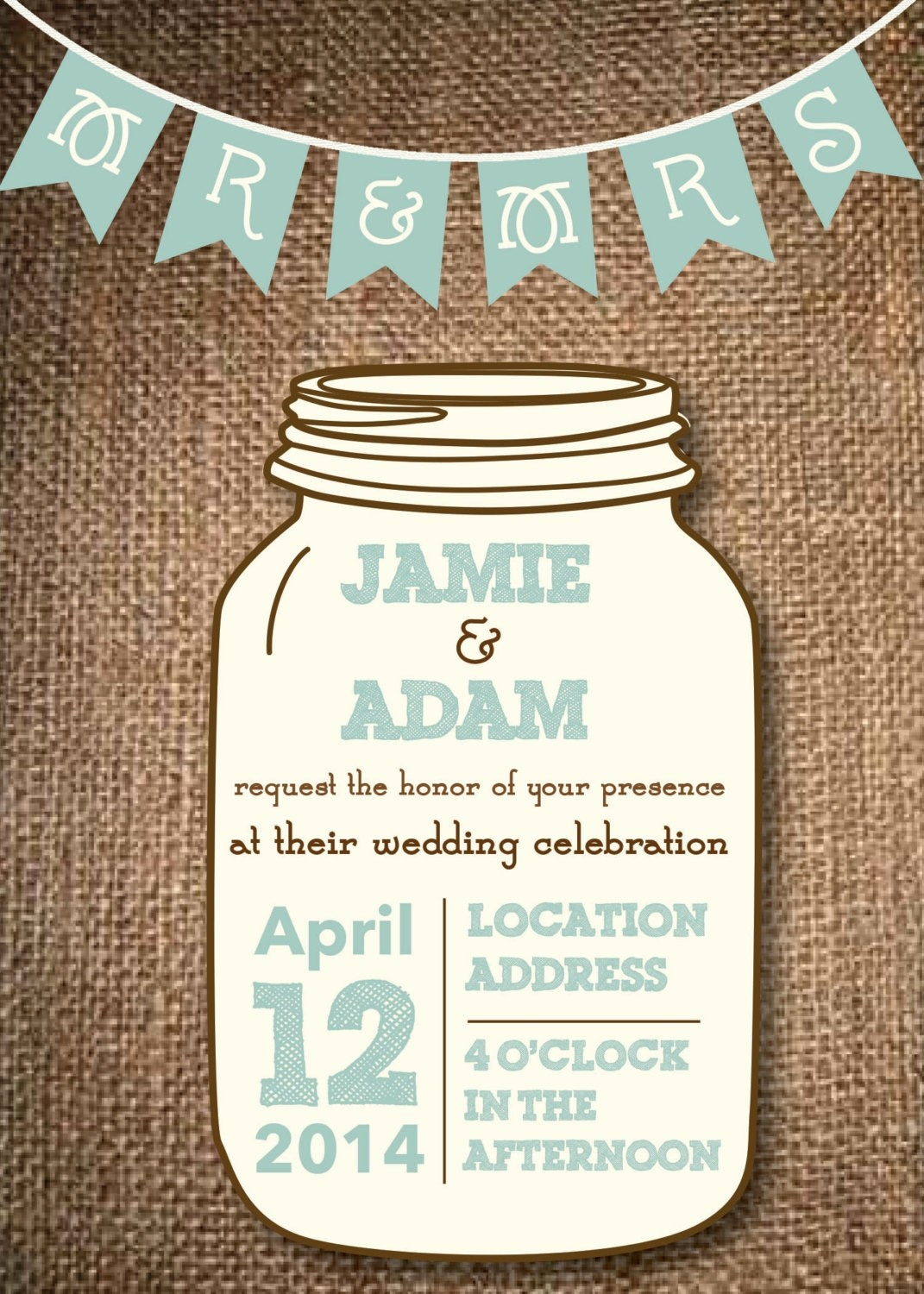 006 Mason Jar Invitation Template Ideas Free Templates New Stunning - Free Mason Jar Wedding Invitation Printable Templates