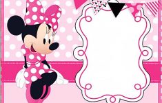 006 Template Ideas Minnie Mouse Birthday Invitation 1St Invitations – Free Printable Mickey Mouse Invitations