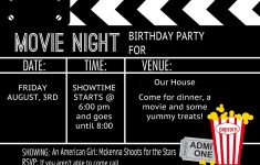 Free Printable Movie Themed Invitations