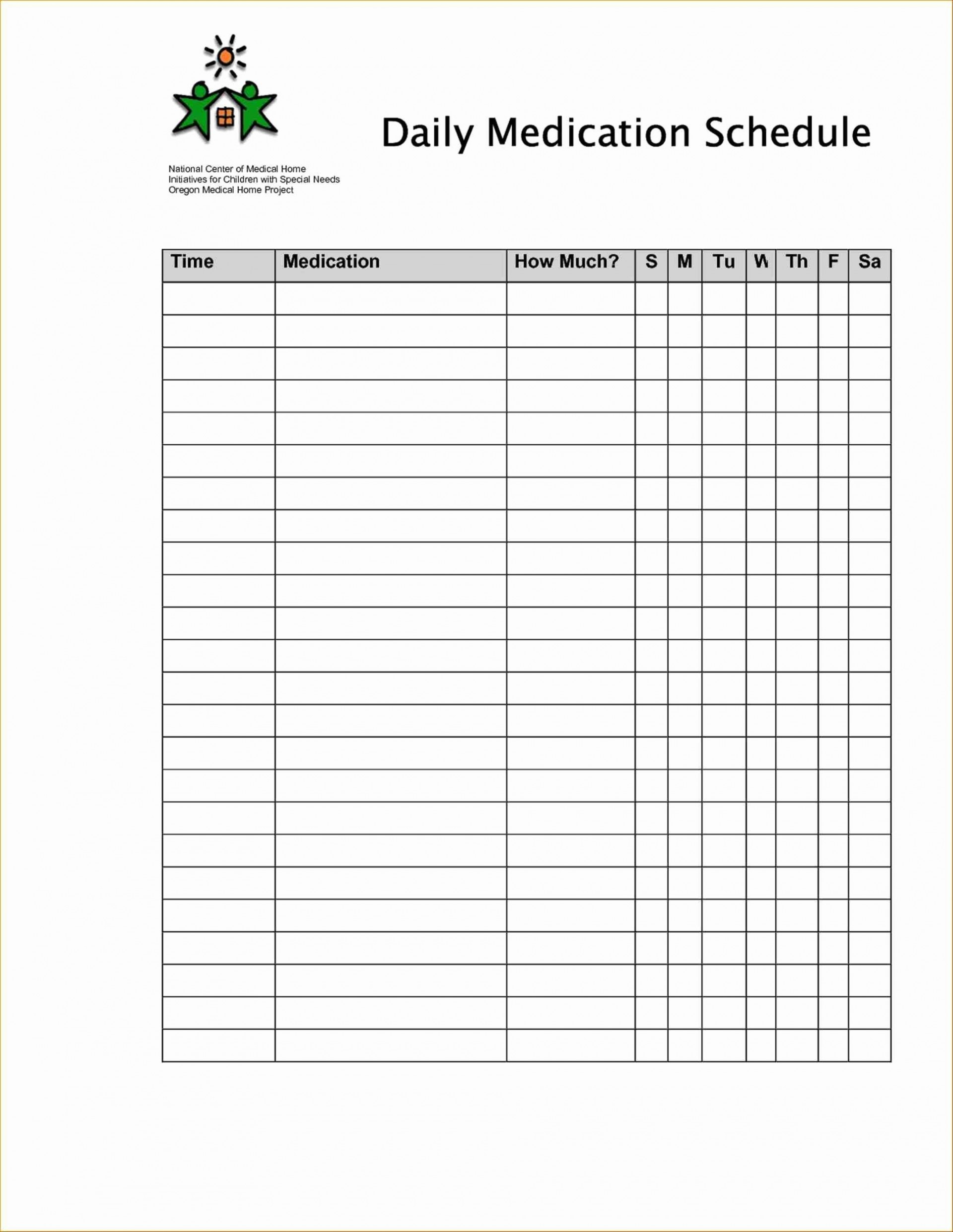 008 Template Ideas Medication Schedule Beautiful Free Printable - Free Printable Daily Medication Chart