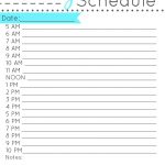 009 Free Printable Daily Schedule Template ~ Ulyssesroom   Free Printable Daily Schedule