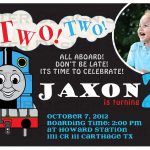 015 Thomas The Train Birthdays Template Sample Ideas ~ Ulyssesroom   Thomas Invitations Printable Free