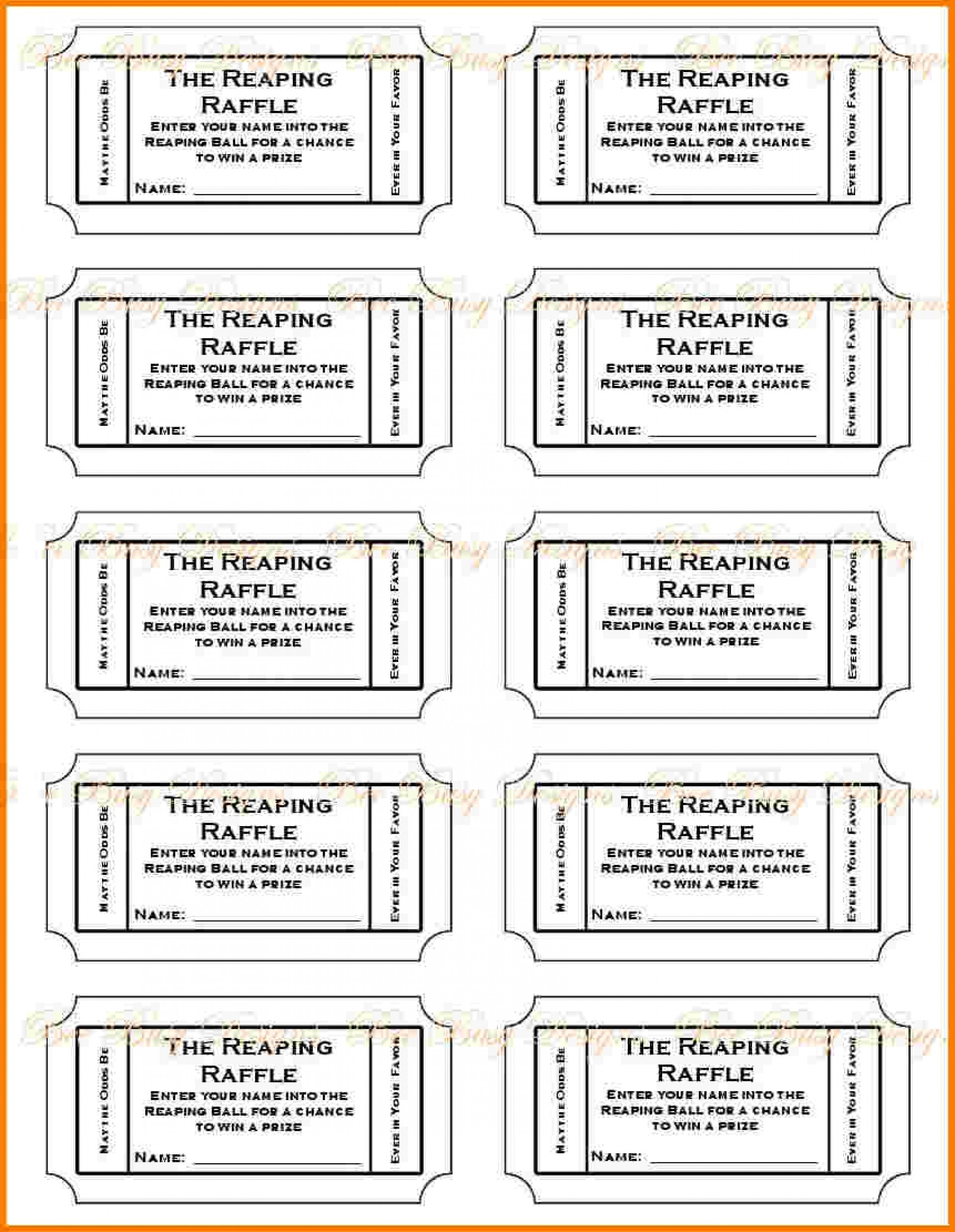 016 Free Printable Raffle Ticket Template Download Tickets ~ Ulyssesroom - Free Printable Raffle Ticket Template Download