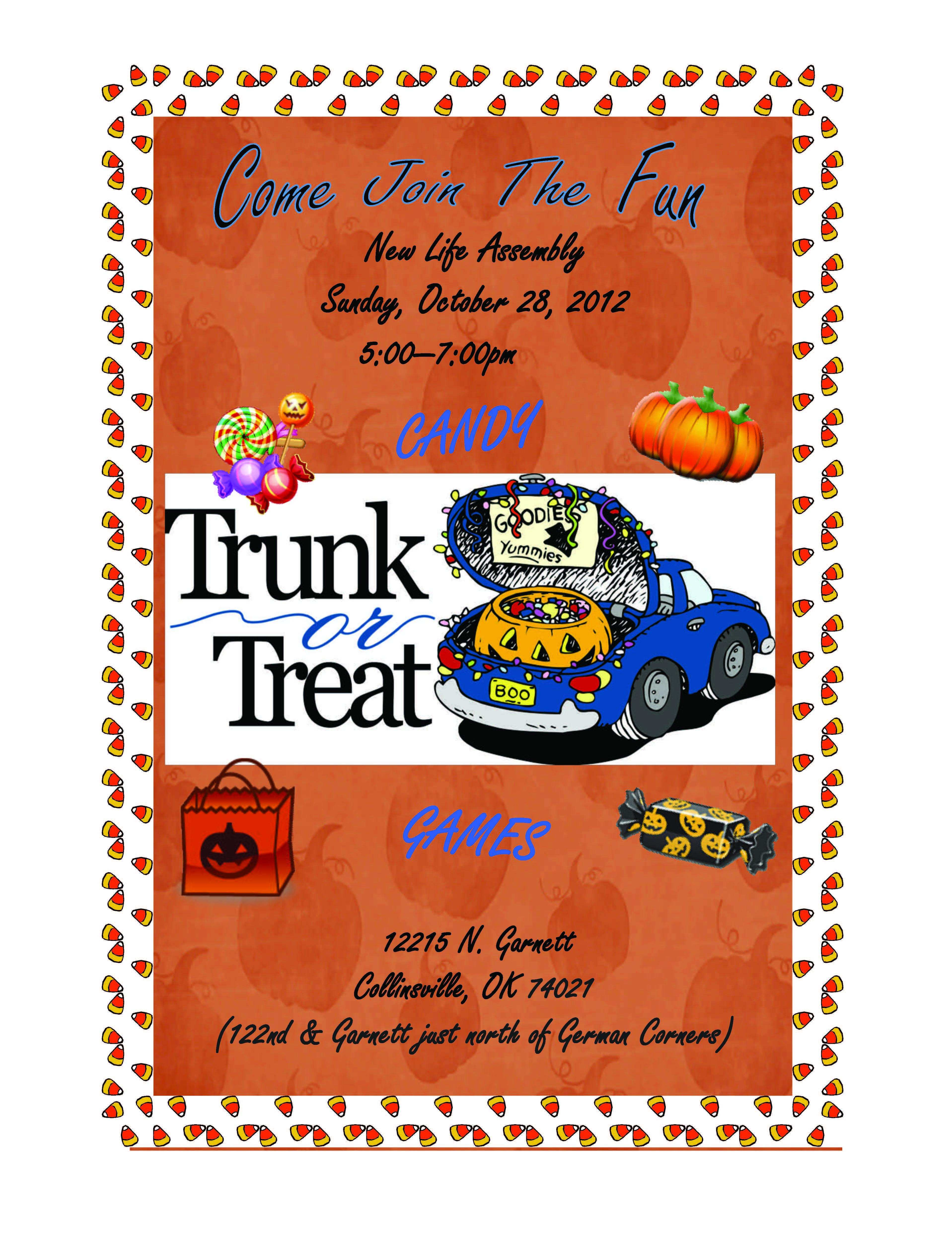 017 Fall Festival Flyer Templates Free Church Template Trunk Or - Free Printable Fall Festival Flyer Templates