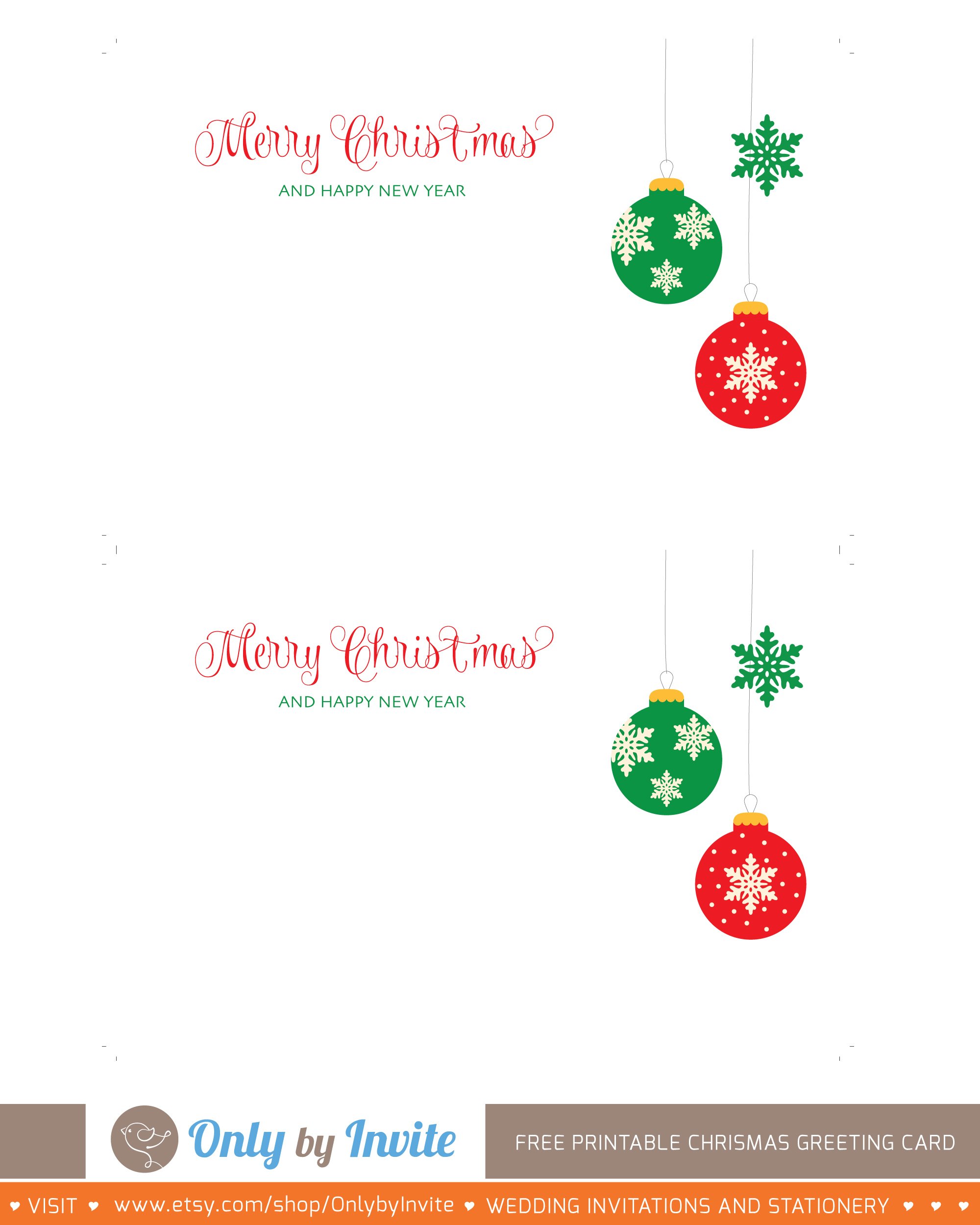 024 Free Printable Cards Template Ideas ~ Ulyssesroom - Free Printable Xmas Cards