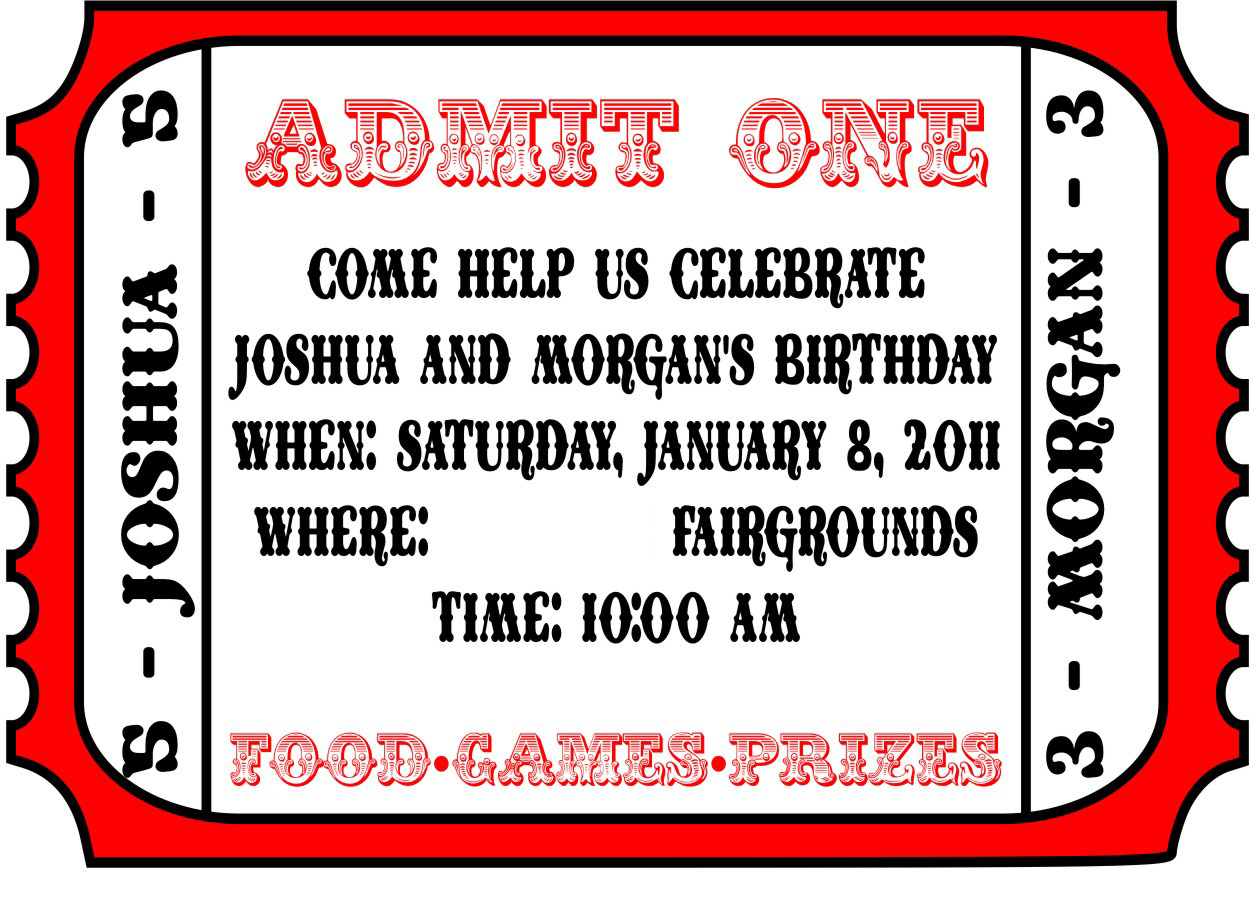 025 Free Printable Movie Ticket Invitations Photo Template Admit One - Create Tickets Free Printable