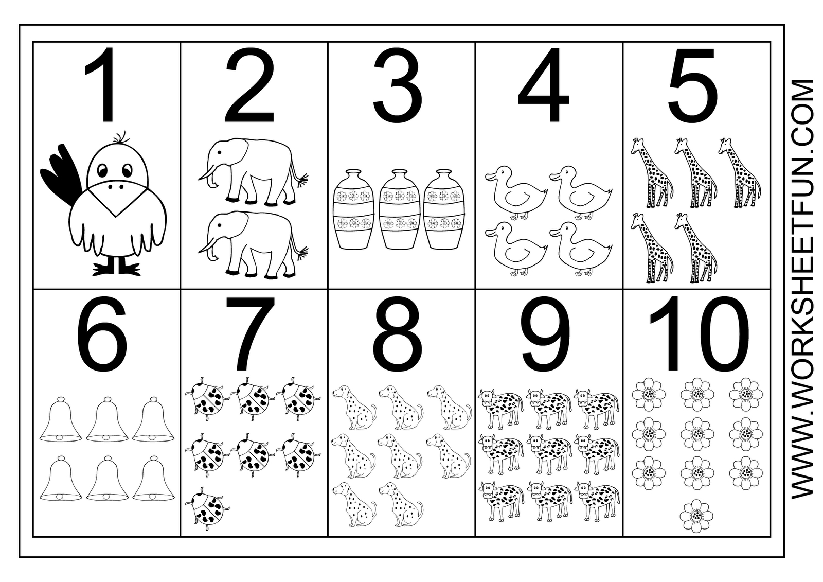 1-10 Worksheets | Numbers 1 10 Printable Worksheet | Teacher - Free Printable Number Chart 1 10