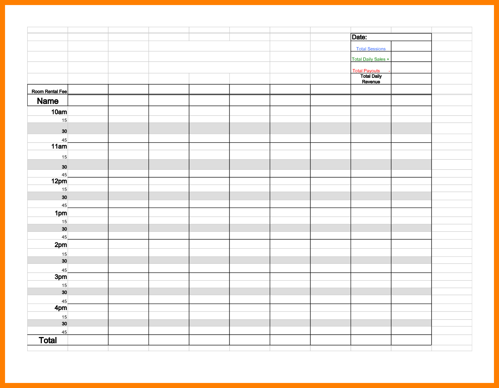 10+ Daily Appointment Sheets | Lobo Development - Free Printable Appointment Sheets