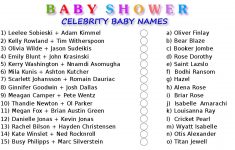 Free Printable Baby Shower Games With Answer Key