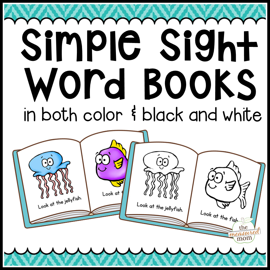104 Simple Sight Word Books In Color &amp;amp; B/w - The Measured Mom - Free Printable Kindergarten Reading Books