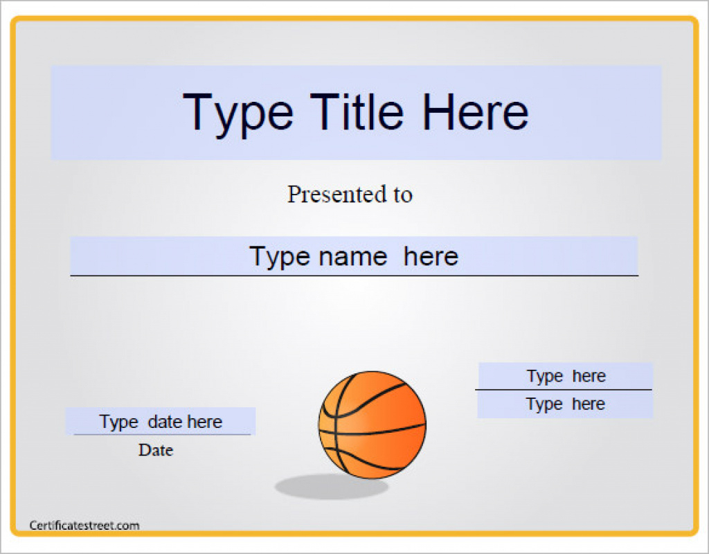 14+ Basketball Certificate Templates - Psd | Free &amp;amp; Premium - Basketball Participation Certificate Free Printable