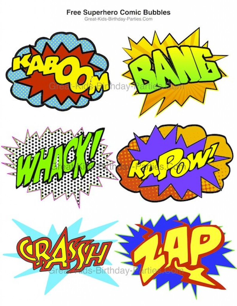 14 Images Of Superhero Party Free Printable Template | Geldfritz In - Free Printable Superhero Words