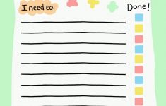 Free Printable Kids To Do List