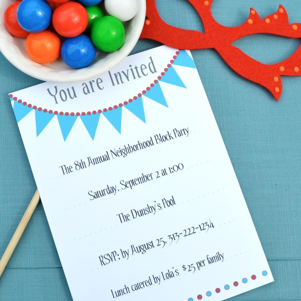 17 Free, Printable Birthday Invitations - Free Printable Event Invitations