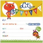17 Free, Printable Birthday Invitations   Free Printable Event Invitations
