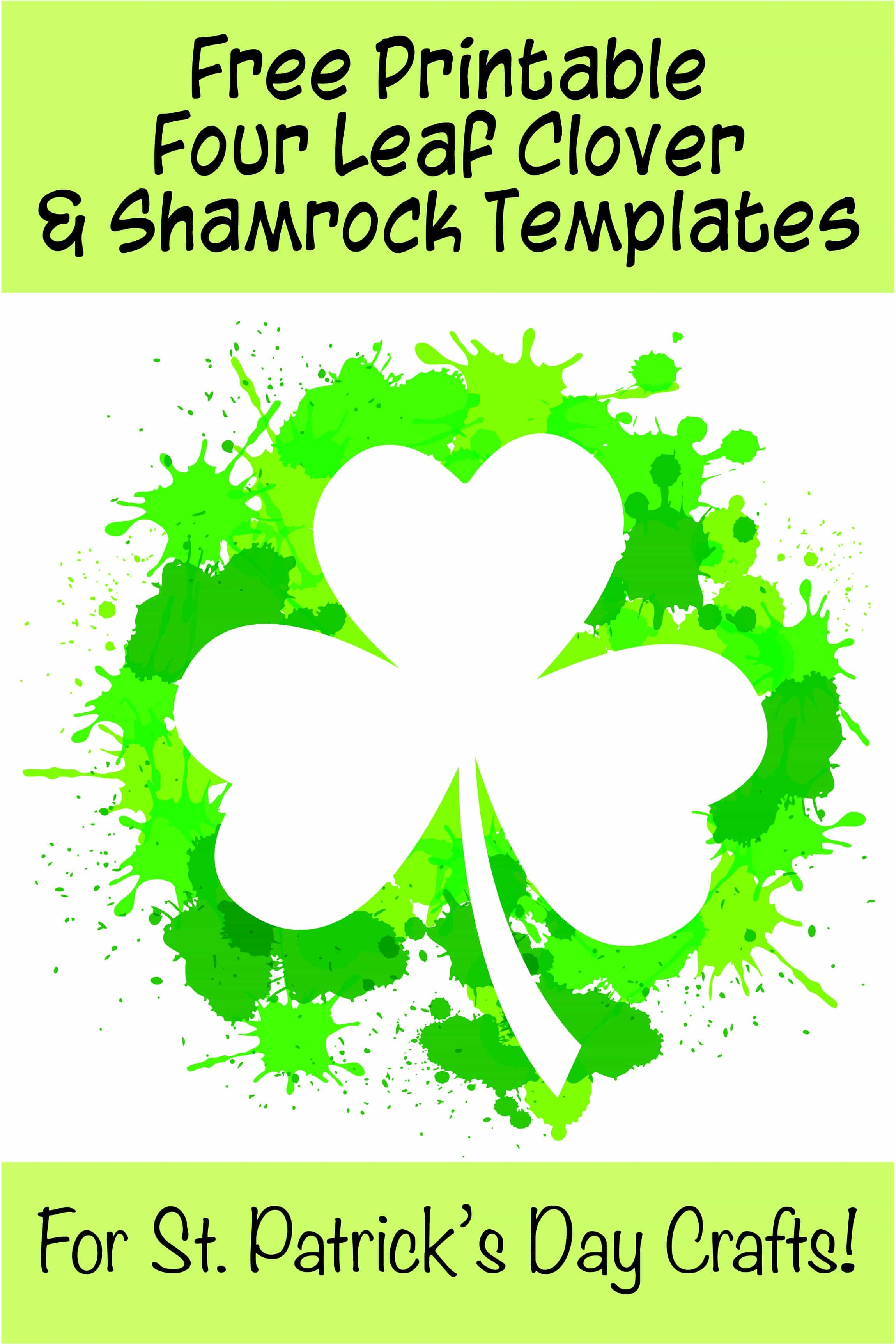 17+ Free Printable Four Leaf Clover &amp;amp; Shamrock Templates - The - Four Leaf Clover Template Printable Free