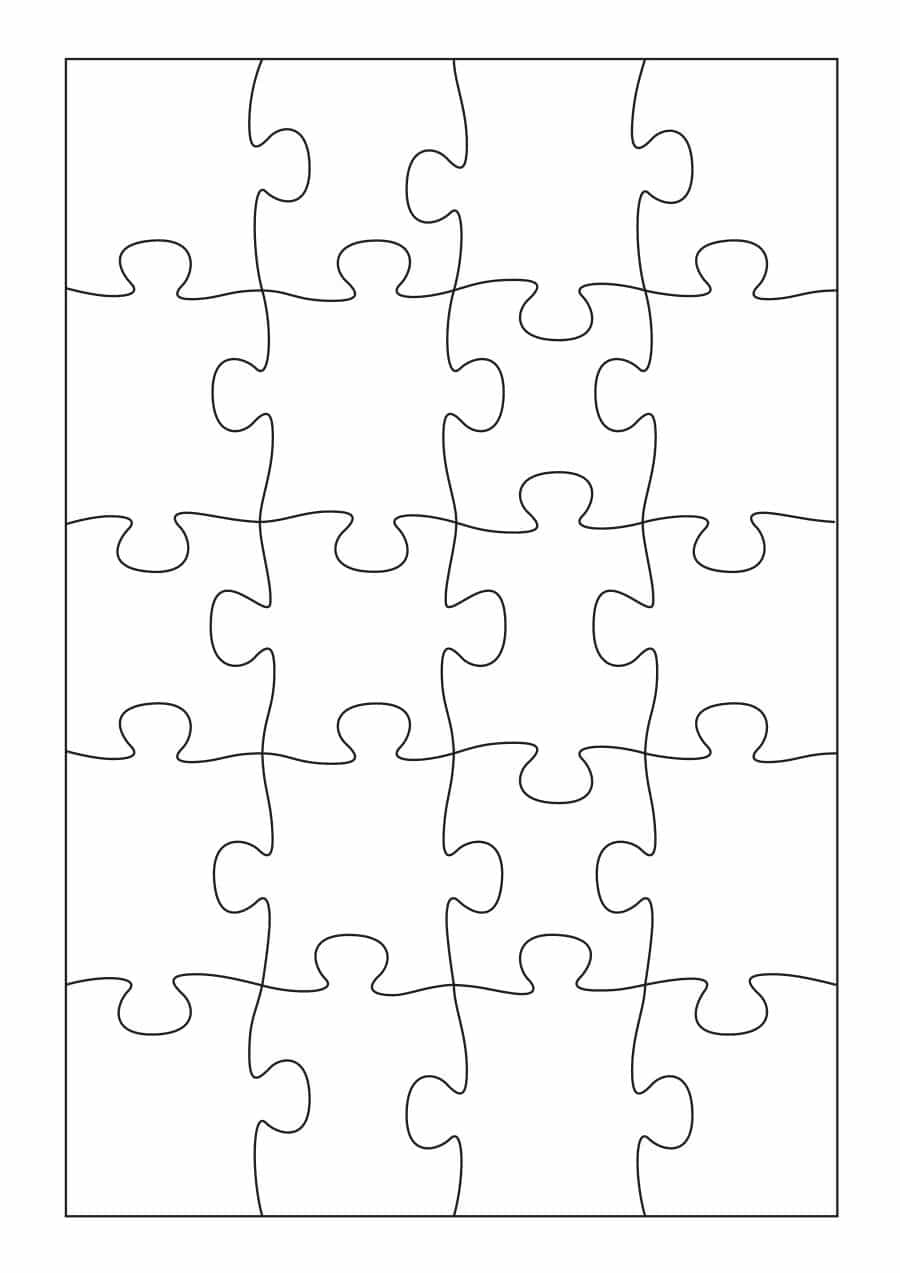 19 Printable Puzzle Piece Templates - Template Lab - Free Blank Printable Puzzle Pieces