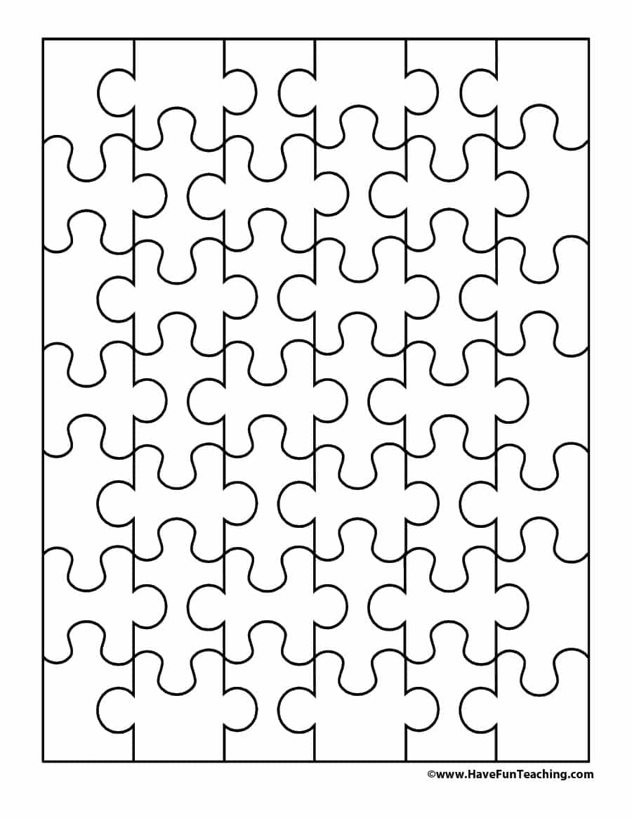 19 Printable Puzzle Piece Templates - Template Lab - Free Blank Printable Puzzle Pieces