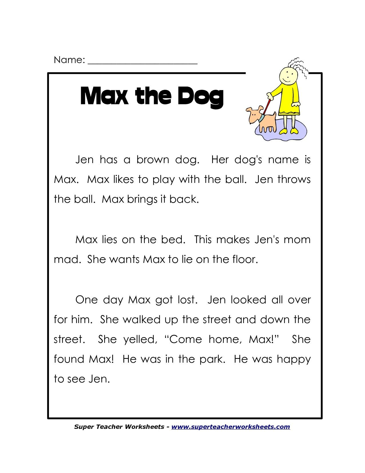 1St Grade Reading Worksheets Free. Lots More On - Free Printable Grade 1 Phonics Worksheets