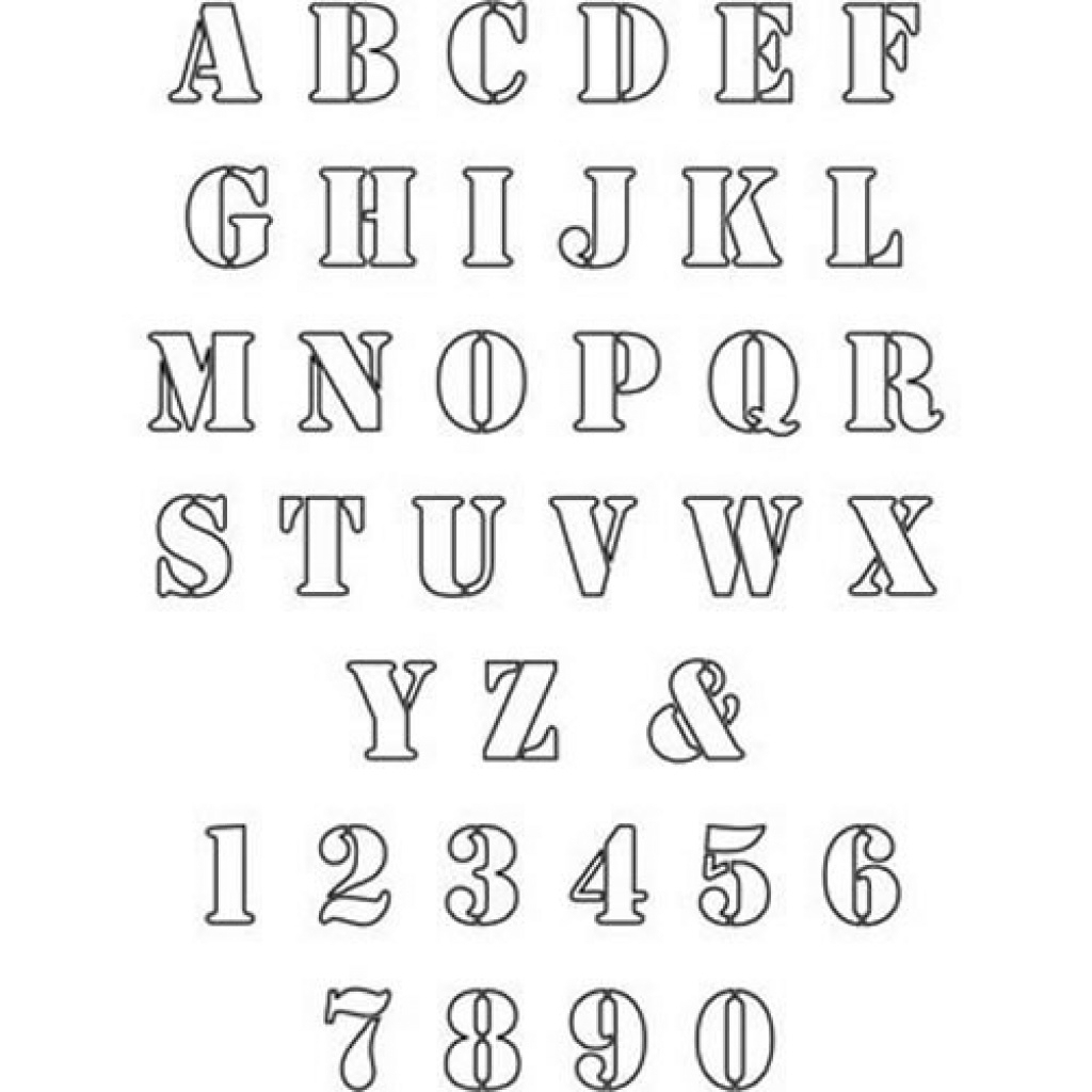 2 Inch Letter Stencils To Print Free Alphabet Letter Stencils To In - One Inch Stencils Printable Free
