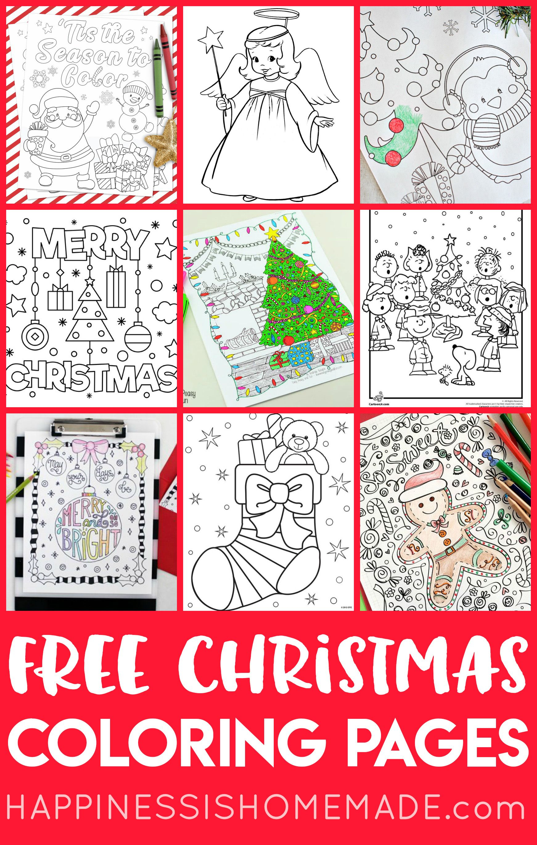 20+ Free Printable Christmas Coloring Pages For Adults &amp;amp; Kids - Free Printable Christmas Coloring Pages And Activities