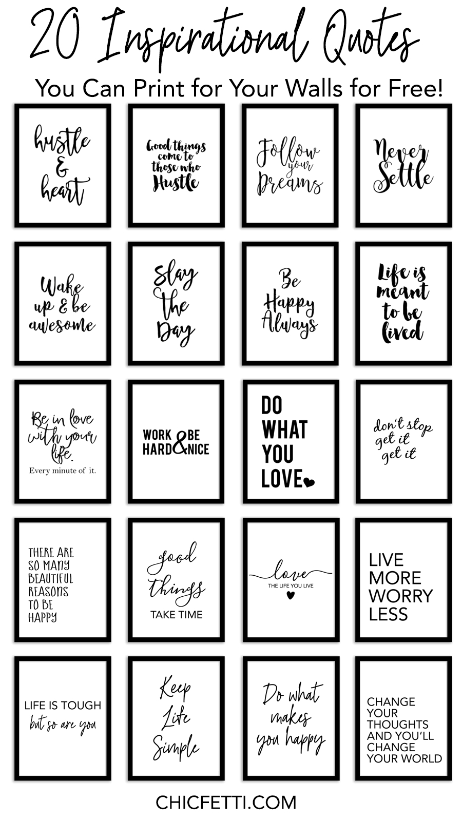 20 Inspirational Quotes You Can Print For Your Walls For Free - Free Printable Quotes