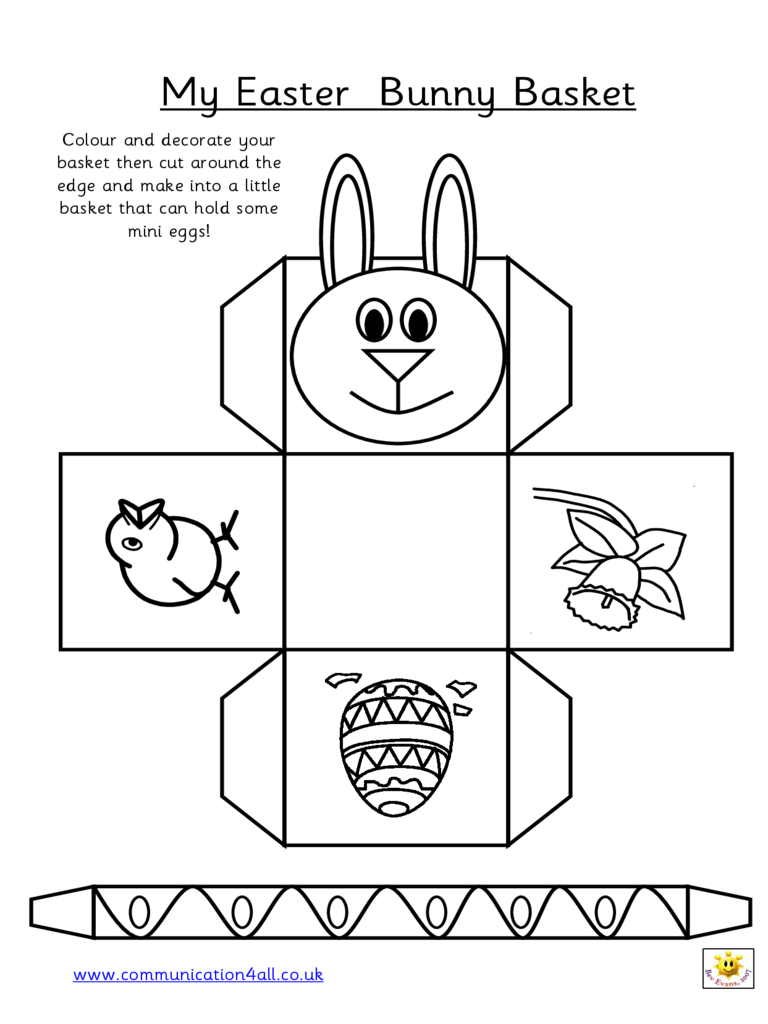 2019 Easter Basket Template - Fillable, Printable Pdf &amp;amp; Forms | Handypdf - Free Printable Easter Egg Basket Templates