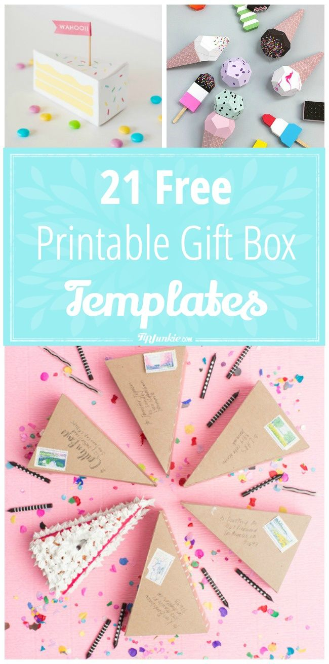 21 Free Printable Gift Box Templates | ** Free Printables - Box Templates Free Printable
