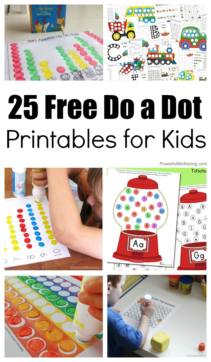 25 Free Do A Dot Printables For Kids To Play And Learn With - Free Printable Alphabet Dot To Dot Worksheets