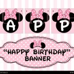 29 Images Of Minnie Mouse Banner Template | Bfegy   Free Printable Minnie Mouse Birthday Banner