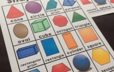 3D Shape Bingo Free Printable
