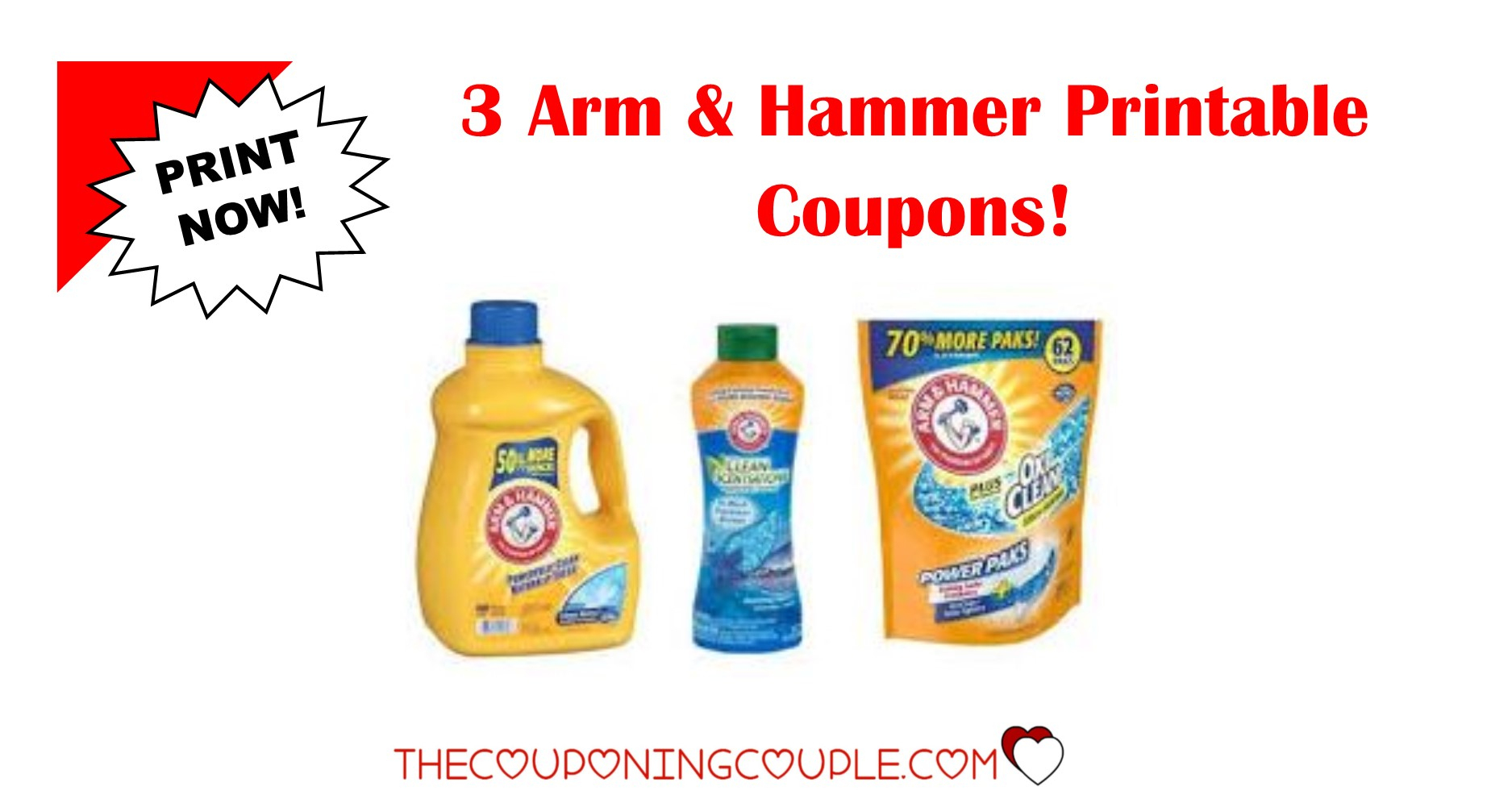 3 Arm &amp;amp; Hammer Printable Coupons ~ Print Now!! Don&amp;#039;t Miss Out! - Free Printable Arm And Hammer Coupons