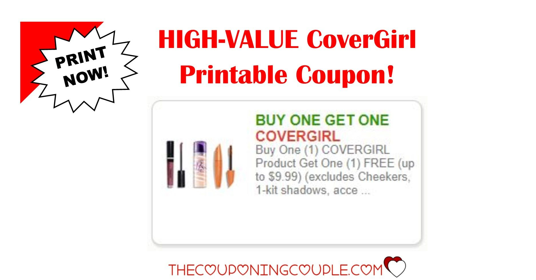 3 Covergirl Printable Coupon ~ Awesome Savings! Print Now! | Store - Free High Value Printable Coupons