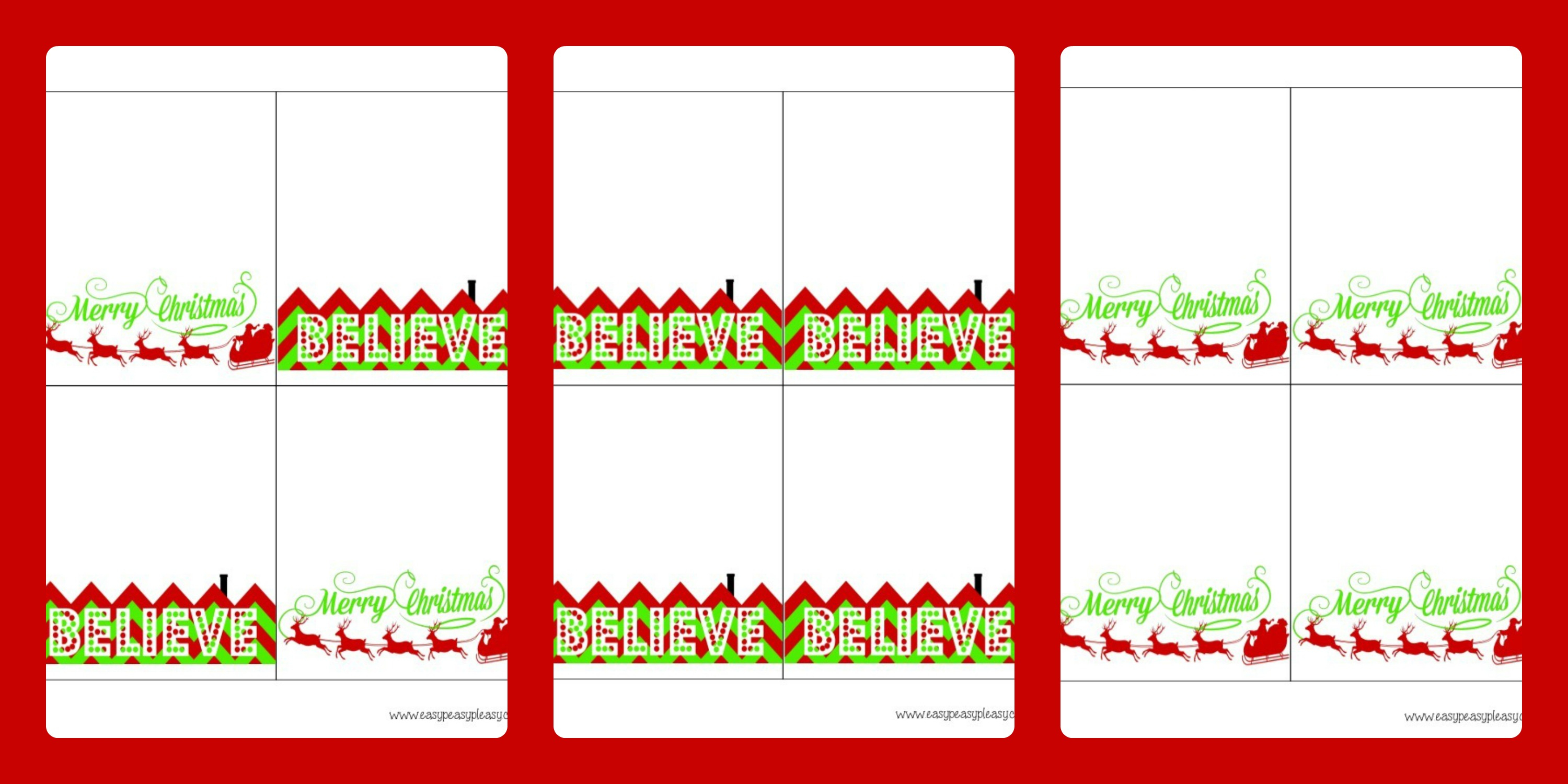 3 Free Printable Christmas Treat Bag Toppers - Easy Peasy Pleasy - Free Printable Christmas Bag Toppers