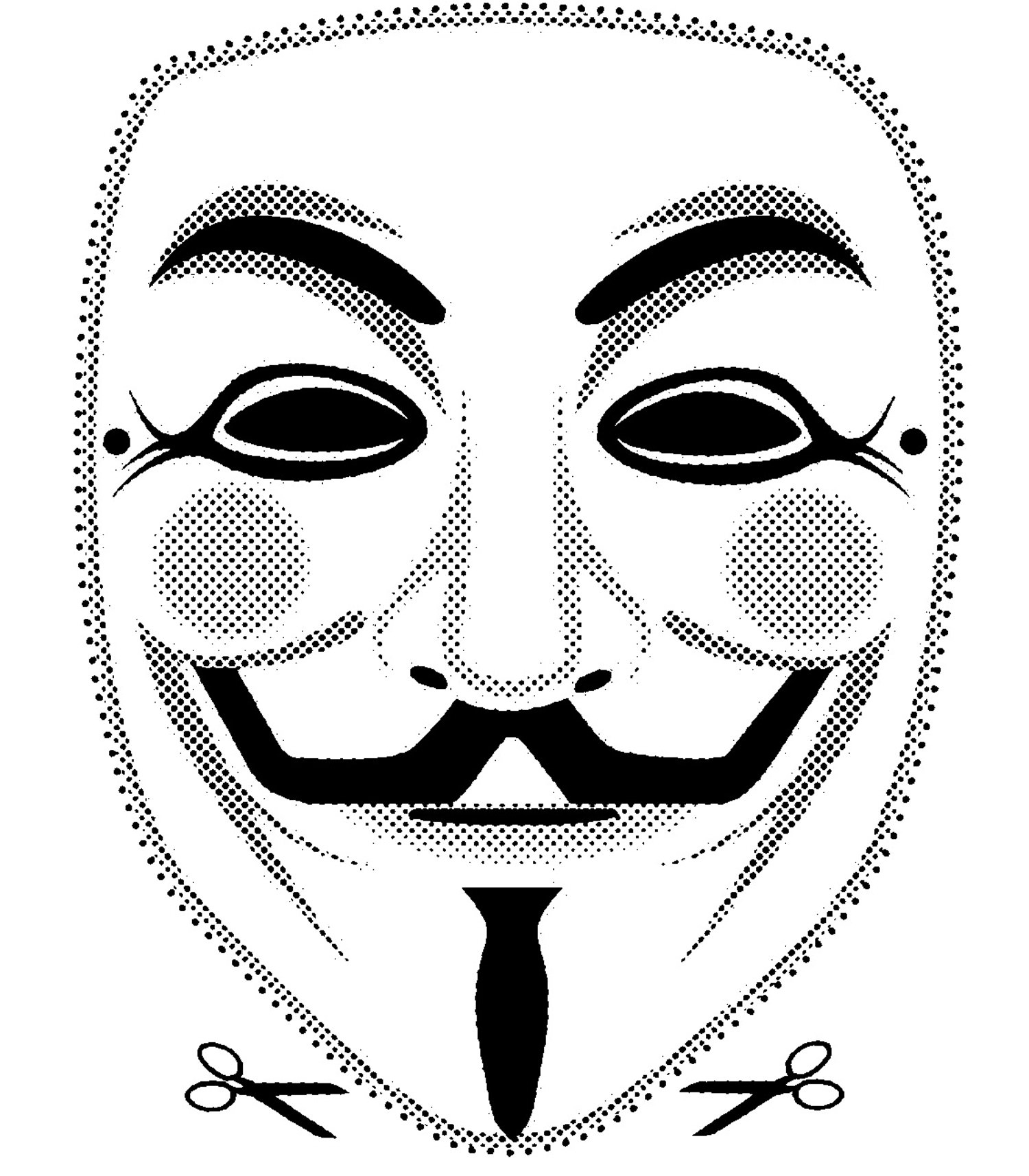 3 High Quality Printable Vendetta Guy Fawkes Mask Cut Out - Free Printable Face Masks