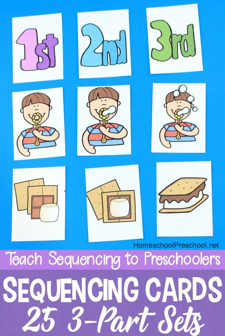 3 Step Sequencing Cards Free Printables For Preschoolers | Speech - Free Printable Sequencing Cards