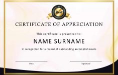 Free Printable Volunteer Certificates Of Appreciation