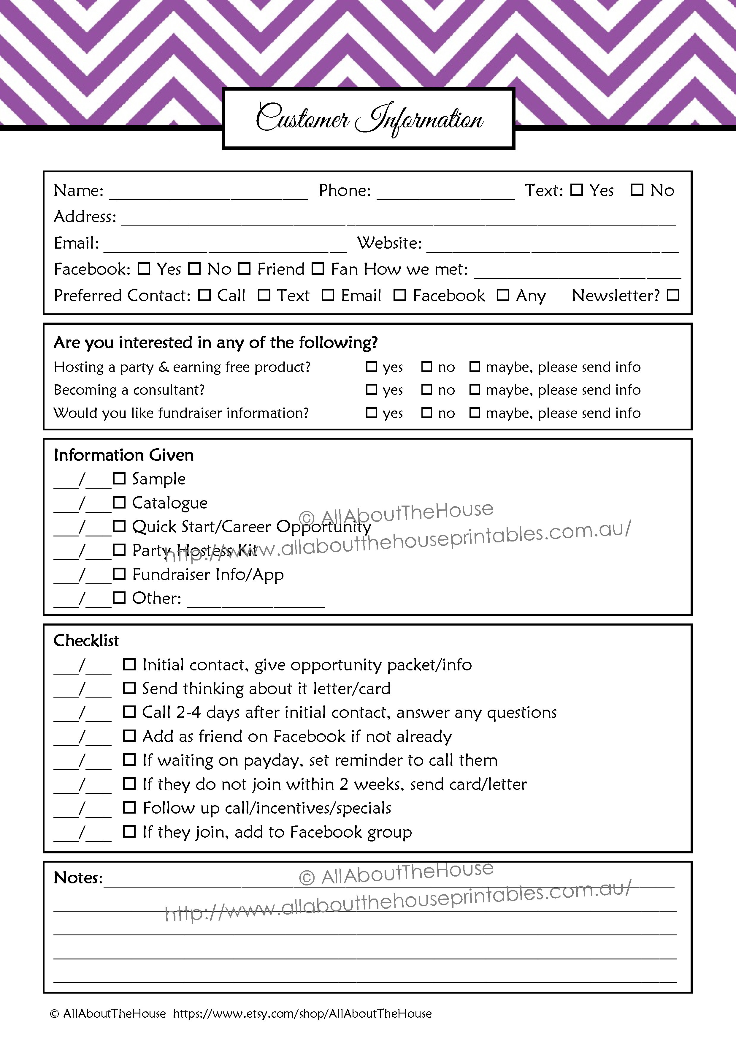 30 Images Of Customers Information Sheets Printable Template - Free Printable Customer Information Sheets