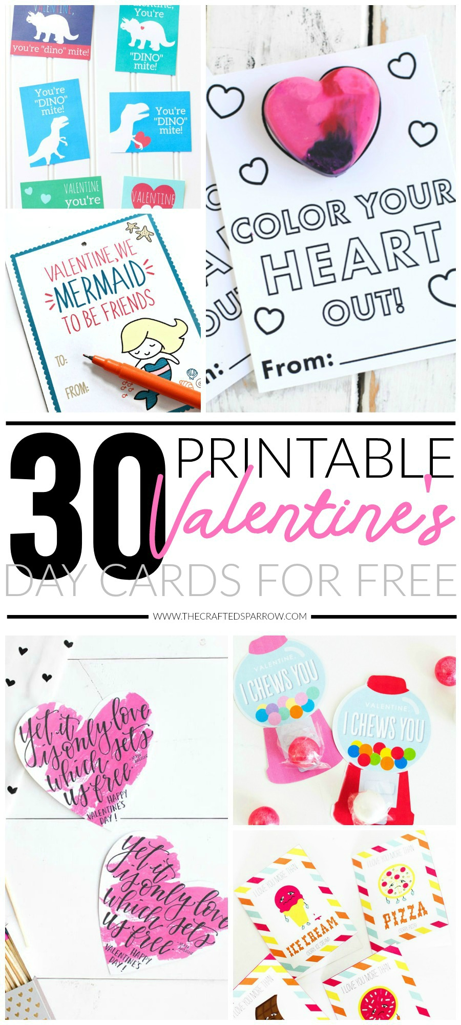 30 Valentines Day Printable Cards - Free Printable Cards