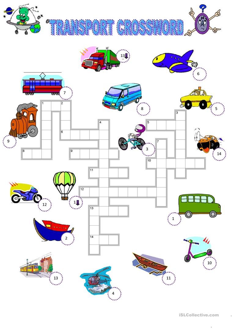 310 Free Esl Means Of Transport Worksheets - Free Printable Transportation Worksheets For Kids