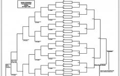 32 Team Double Elimination Seeded Tournament Bracket Intended For