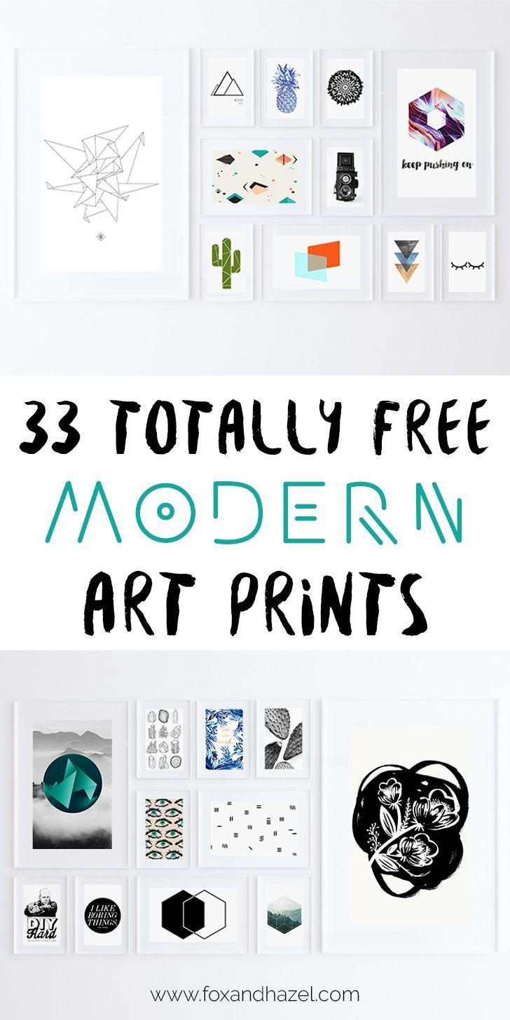 33 Totally Free Modern Art Printables For Your Home | *all Things - Free Printable Wall Art