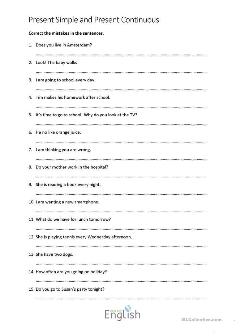 34 Free Esl Error Correction Worksheets - Free Printable Sentence Correction Worksheets