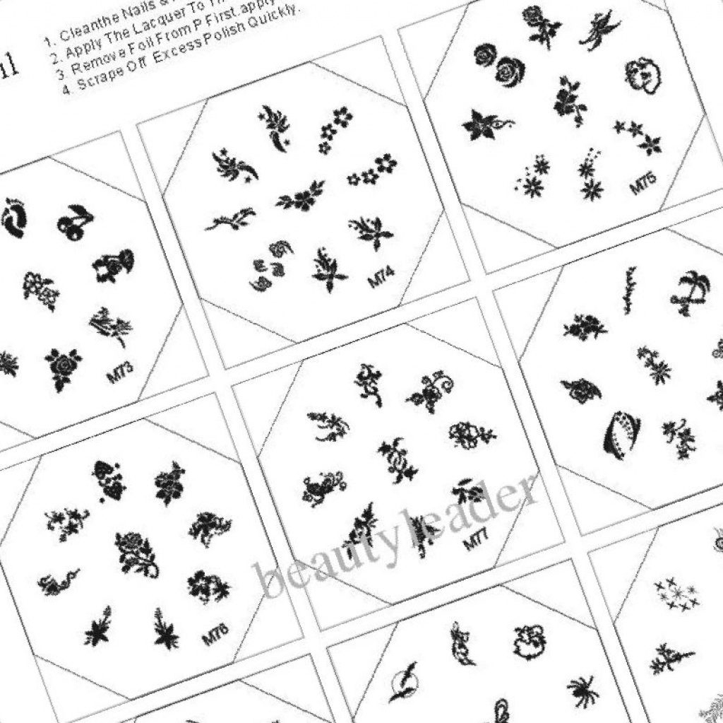 37+ Printable Nail Design Stencils - Stylepics Inside Free Printable - Free Printable Nail Art Designs