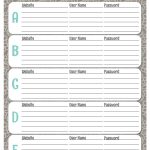 39 Best Password List Templates (Word, Excel & Pdf)   Template Lab   Free Printable Password List