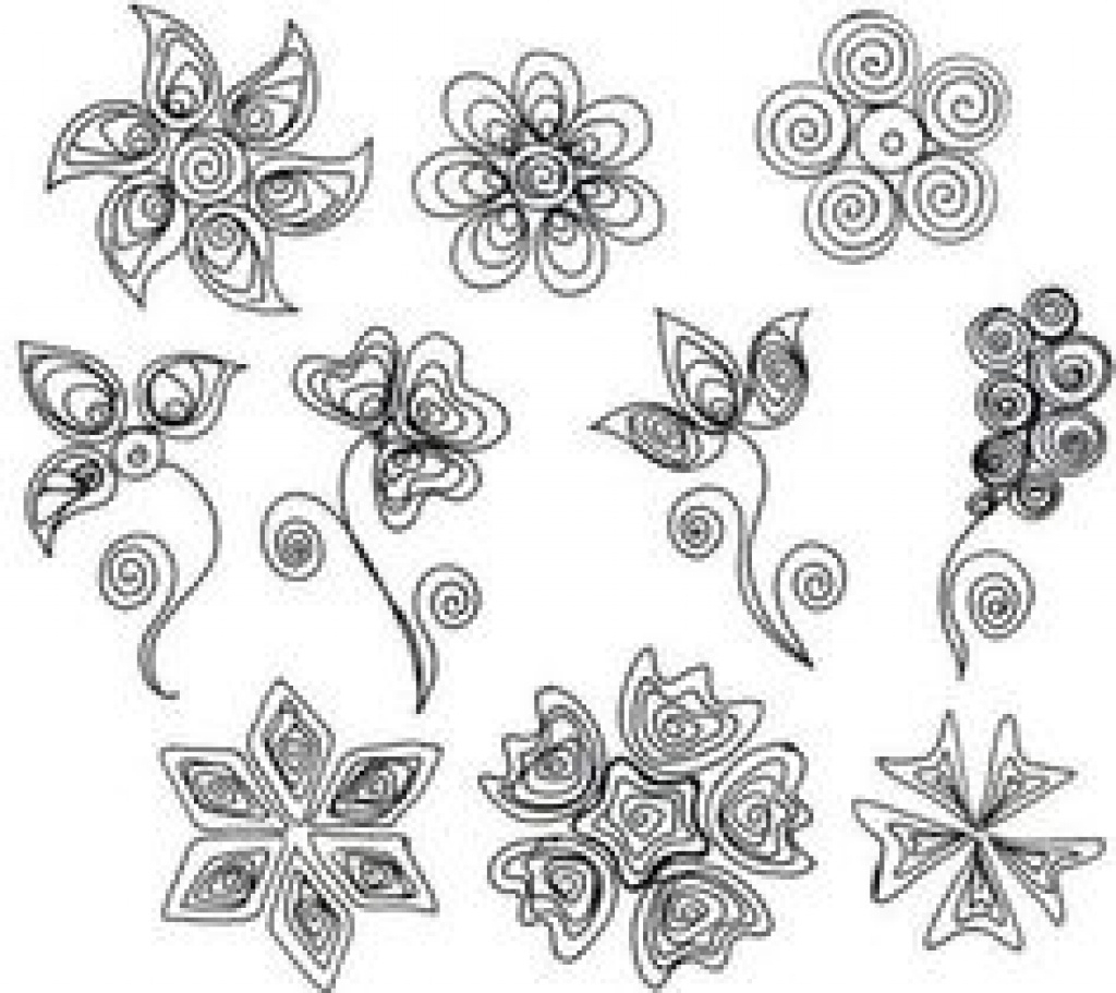 Printable Beginner Printable Quilling Patterns Printable Word Searches